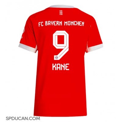 Zenski Nogometni Dres Bayern Munich Harry Kane #9 Domaci 2025-26 Kratak Rukav Zenski Nogometni Dres Bayern Munich Harry Kane #9 Domaci 2025-26 Kratak Rukav